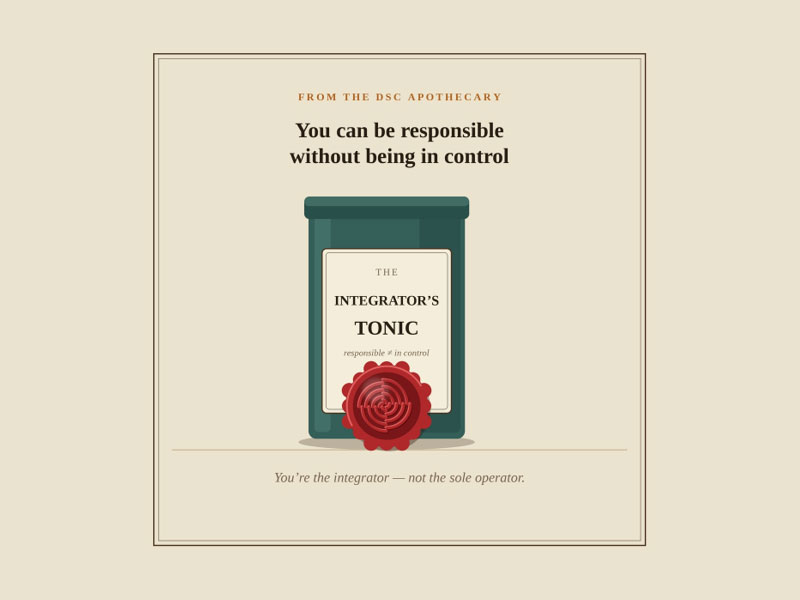 You Can Be Responsible Without Being In Control